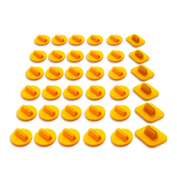 KIT CARD STAND PARA MINIATURAS - AMARELO